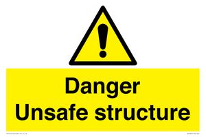 danger unsafe structure